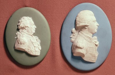 Wedgwood medallions of George IV (1762-1830) as Prince of Wales and 1st Viscount Duncombe, early 19th century by English School